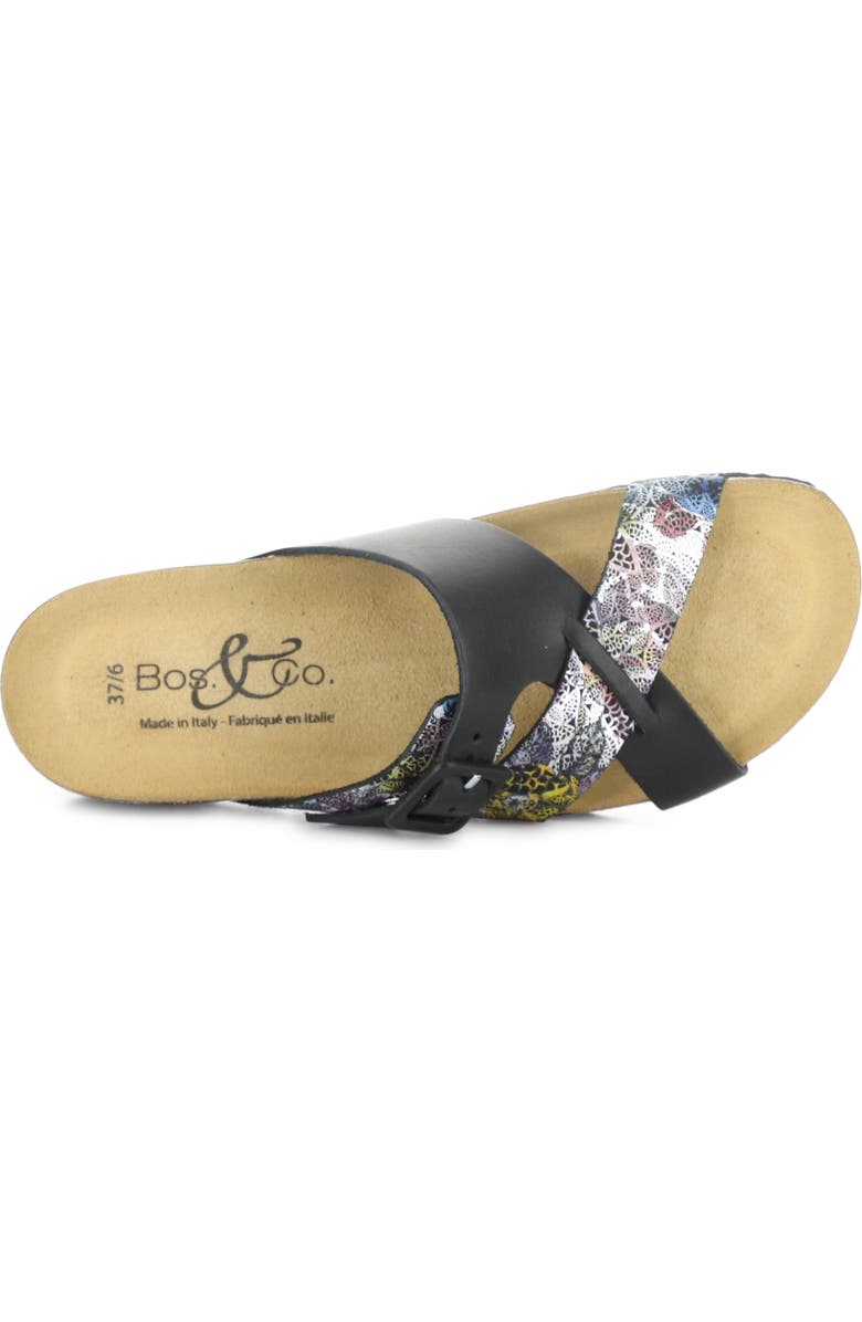 Bos.
Co. Lina Wedge Slide Sandal, Alternate, color, Black