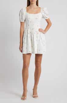 WAYF Fiona Short Sleeve Minidress