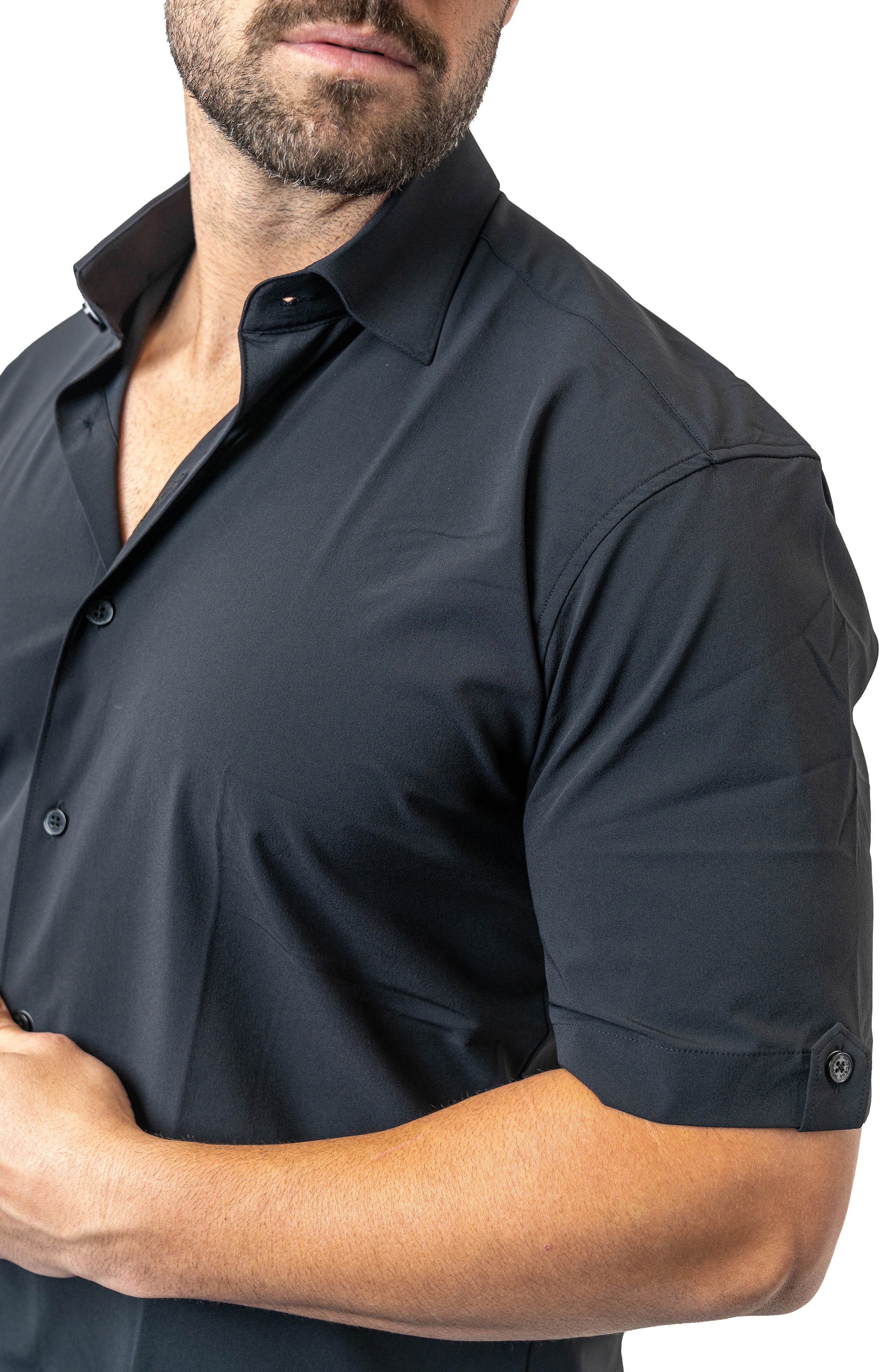Galileo Stretchcore Short Sleeve Performance Button-Up Shirt - image 2