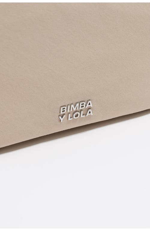 Bimba Y Lola Nylon Pocket Bucket Bag In Neutral