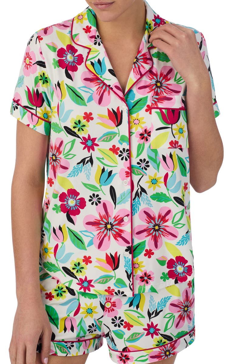 Kate Spade New York print short pajamas, Alternate, color, 