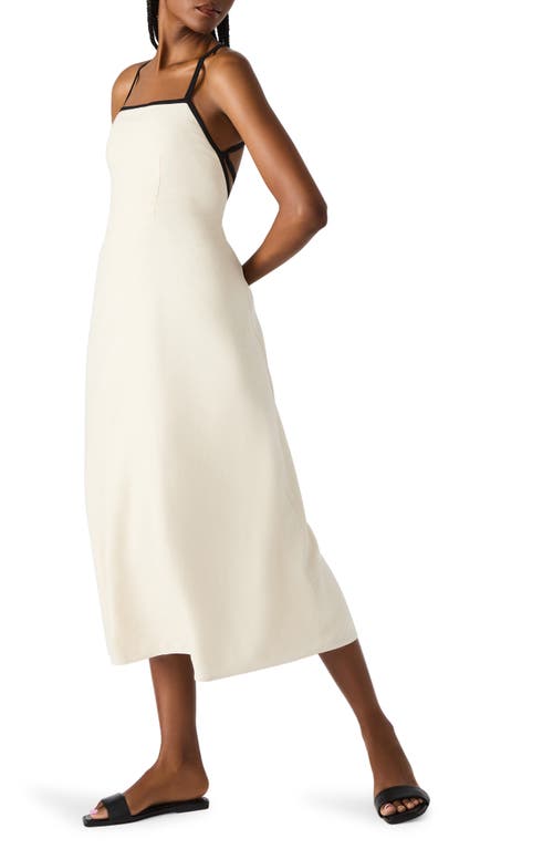 STEVE MADDEN STEVE MADDEN RIYAN LINEN BLEND A-LINE SUNDRESS 