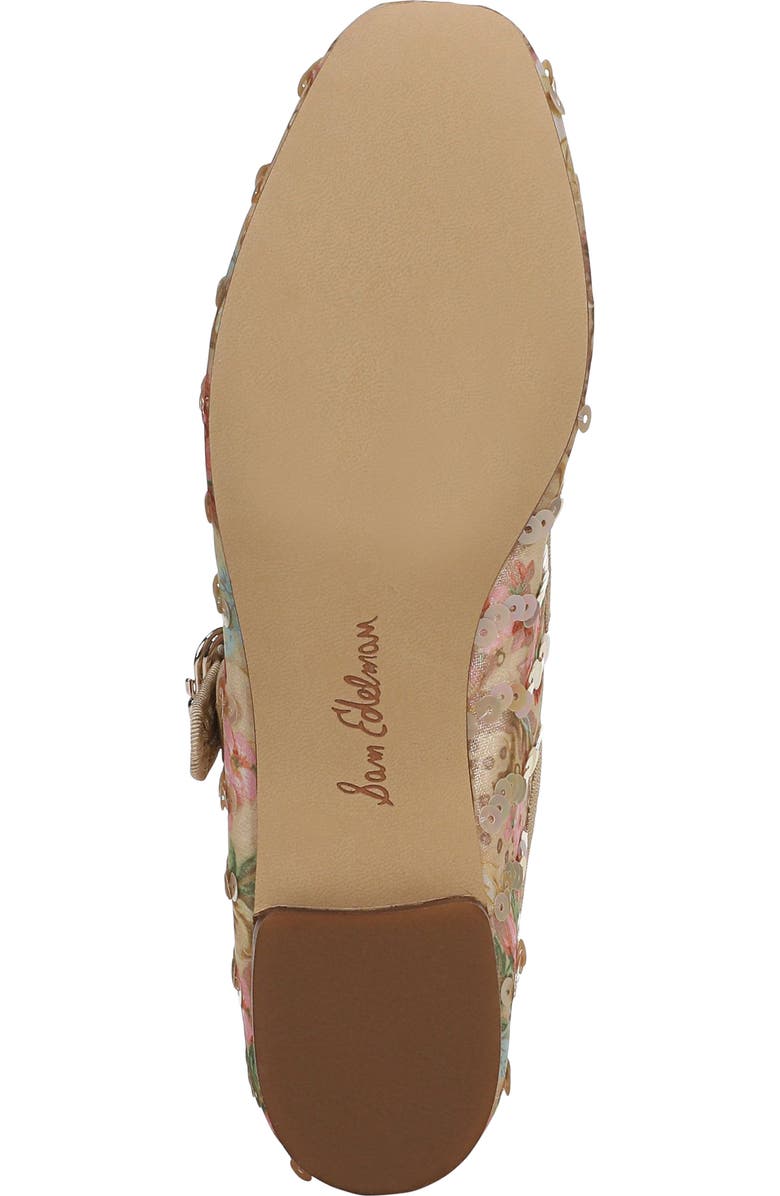 Sam Edelman Michaela Sequin Flat, Alternate, color, Ecru Multi