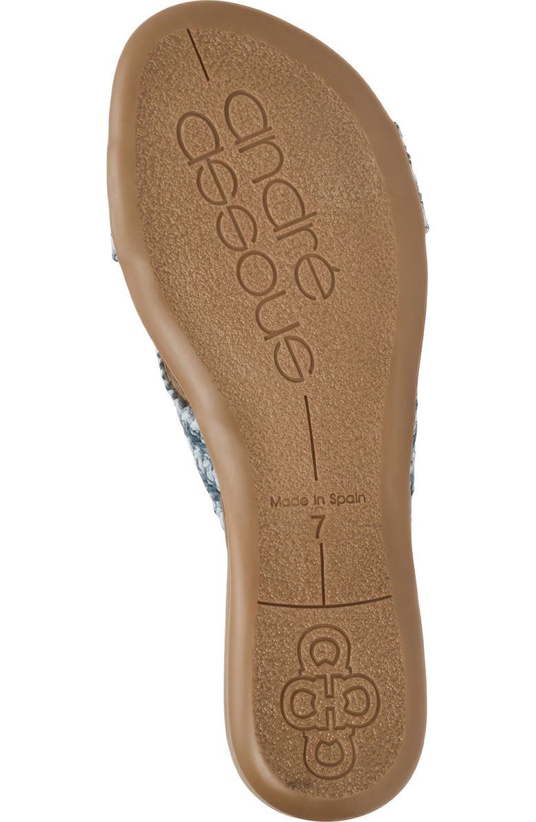 André Assous Nade Slide Sandal, Alternate, color, Navy