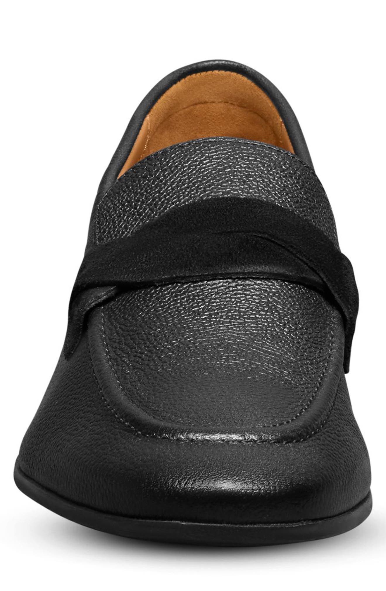 Allen Edmonds Lawrence Apron Toe Loafer, Alternate, color, Black
