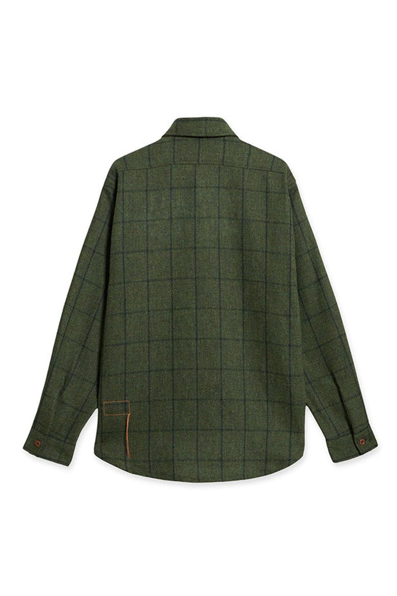 Classic Wool Check Overshirt, Alternate, color, Green