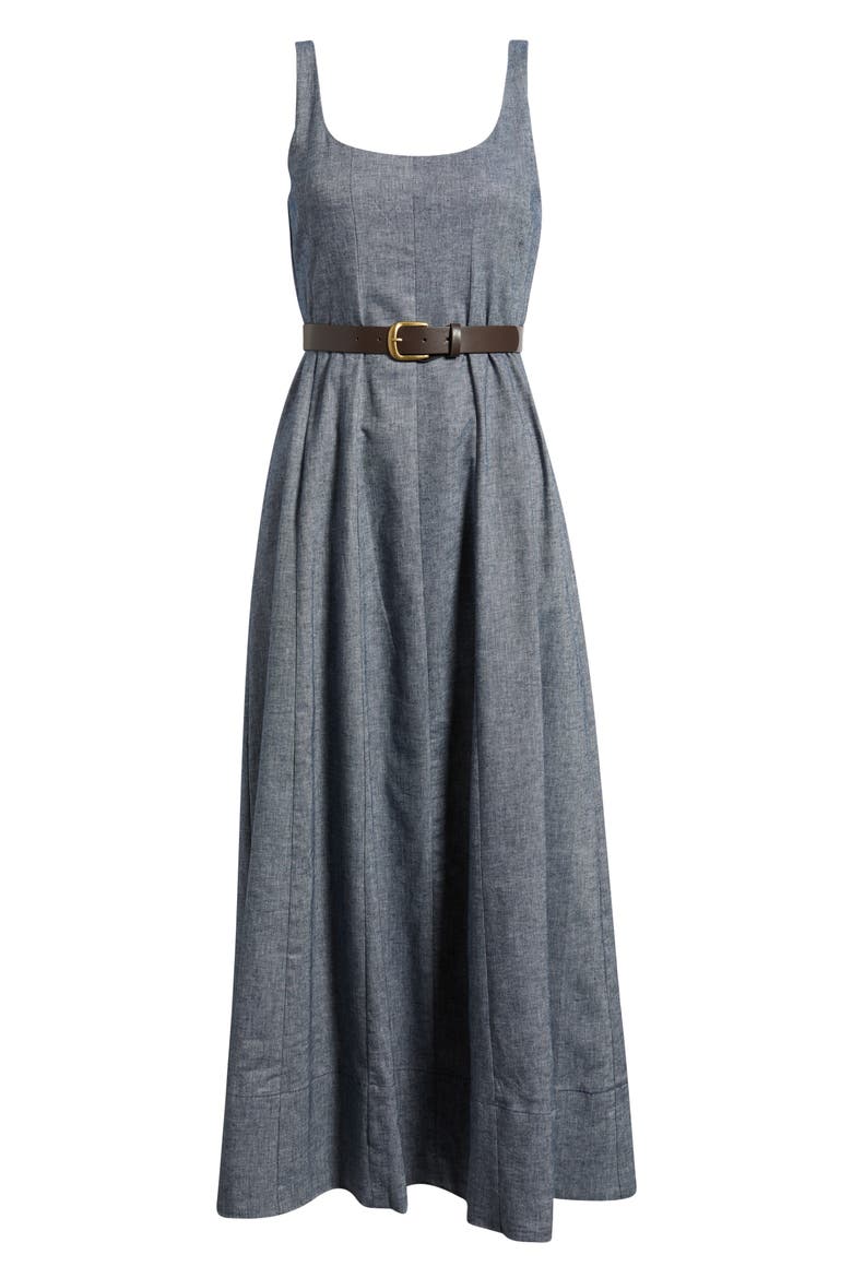Scoop Neck Tank Dress, Alternate, color, INDIGO