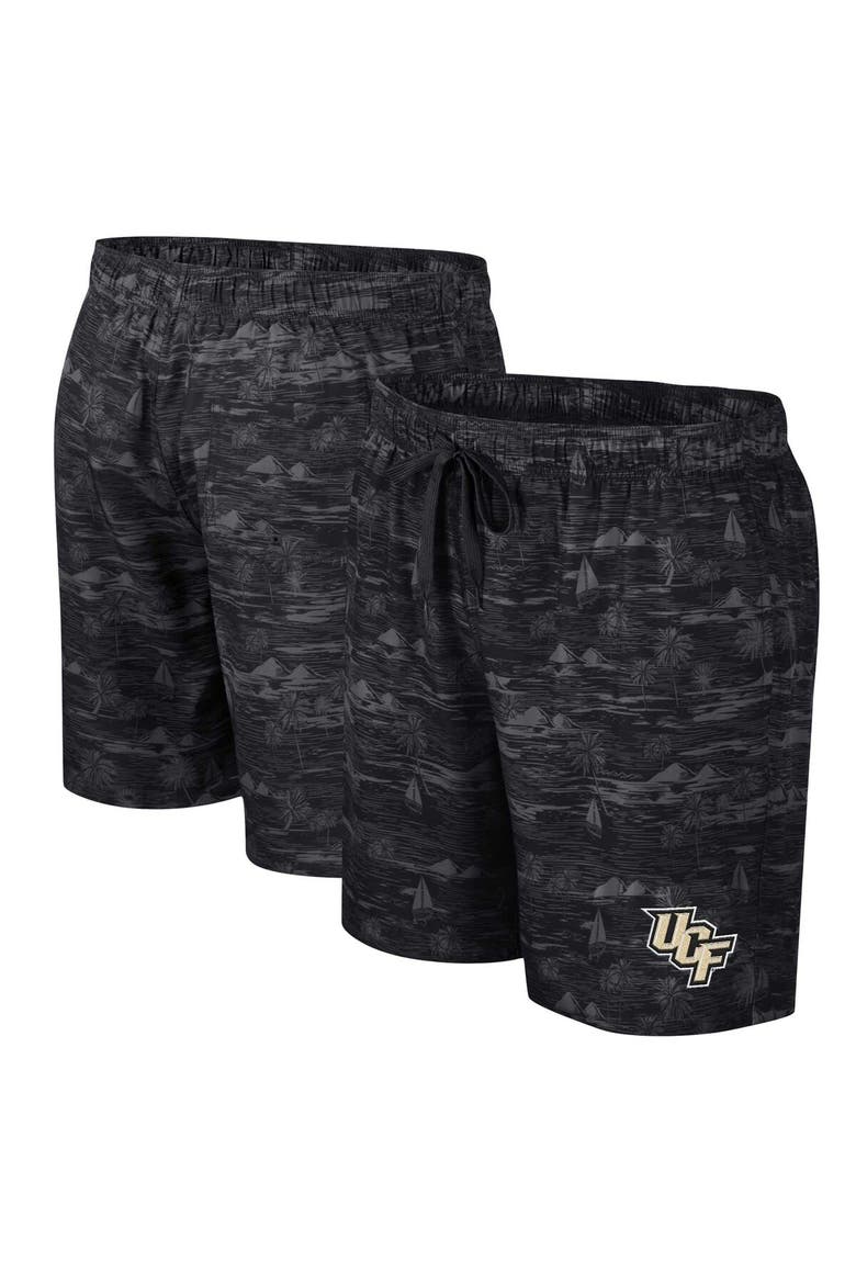 Men's Colosseum Black UCF Knights Ozark Swim Shorts, Alternate, color, Black
