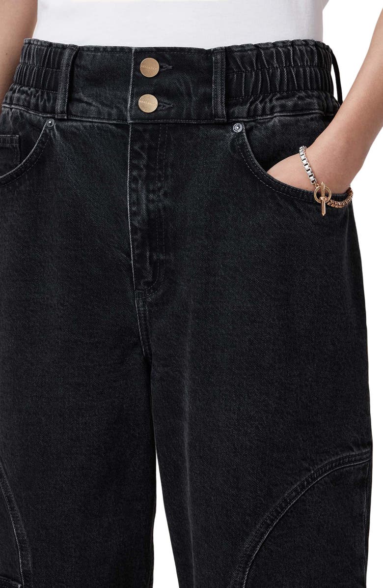AllSaints Daisy Mae Wide Leg Cargo Jeans, Alternate, color, 