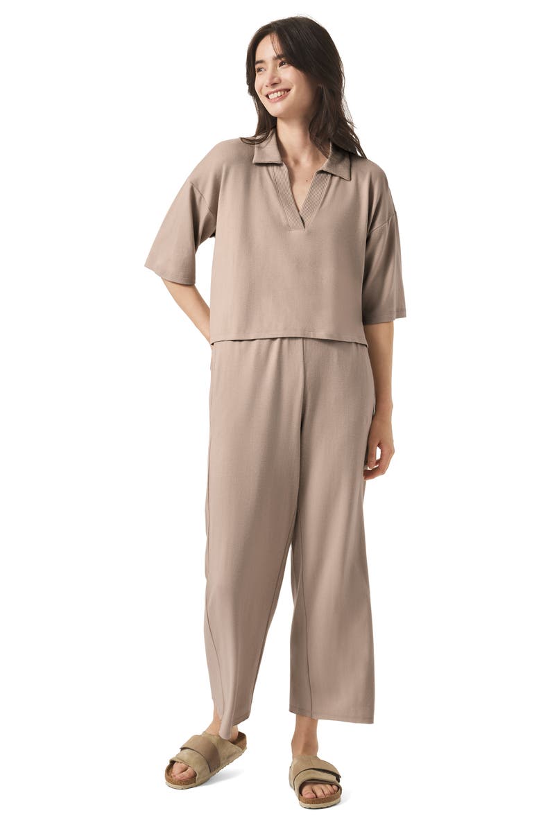 Splendid Brooke Knit Pants, Alternate, color, Fawn