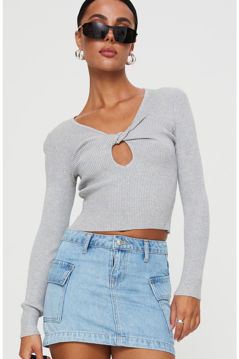 Zakai Denim Cargo Miniskirt, Alternate, color, LIGHT/ PASTEL BLUE