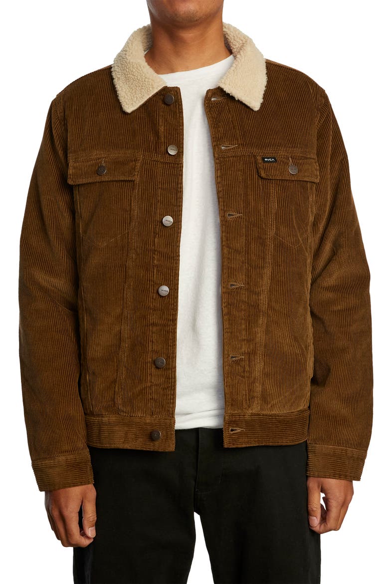 Men's Waylon Trucker Jacket, Main, color, BOMBAY BROWN