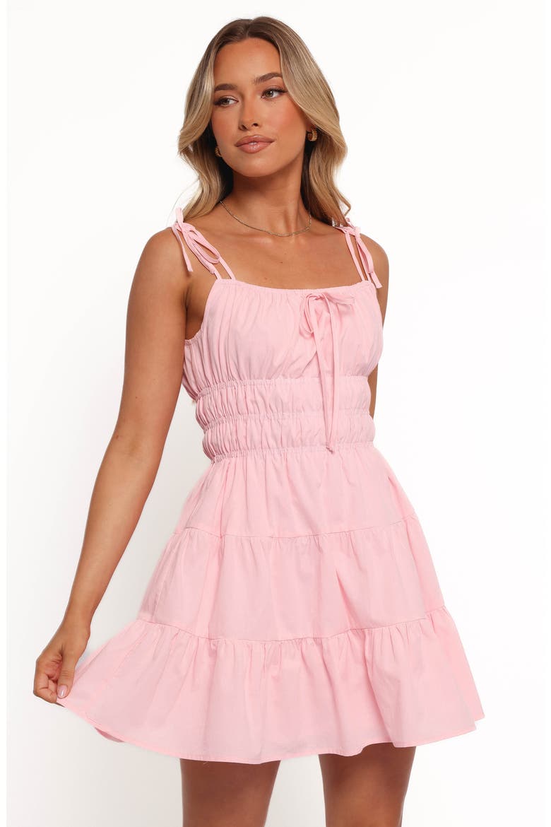 Tahlia Cotton Minidress, Alternate, color, PINK