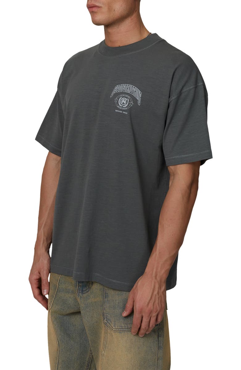 Good For Nothing College Angel Slub T-Shirt, Alternate, color, Grey