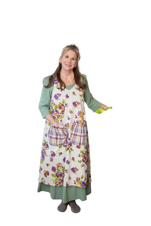 Pansies Farmhouse Apron