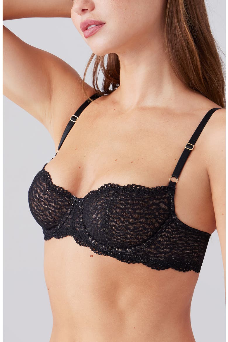 Untamed Underwire Demi Bra, Alternate, color, NIGHT