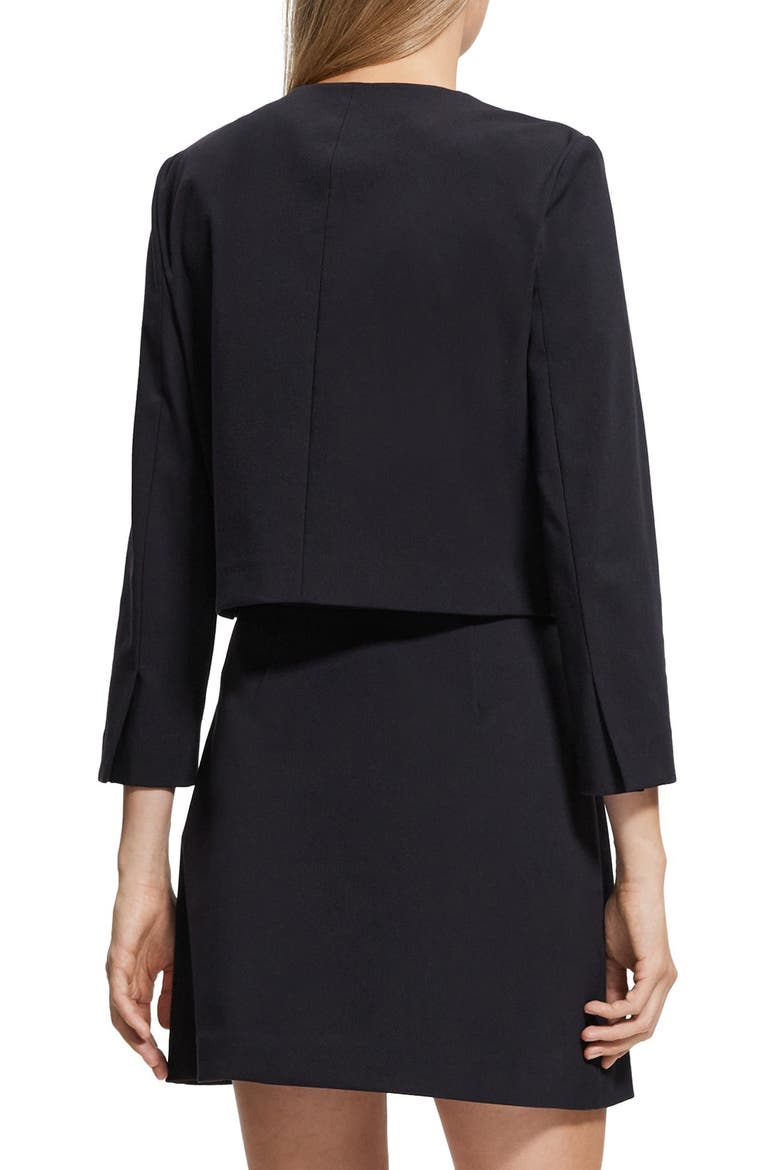 Neoteric Cotton Blend Crop Jacket, Alternate, color, DARK NAVY