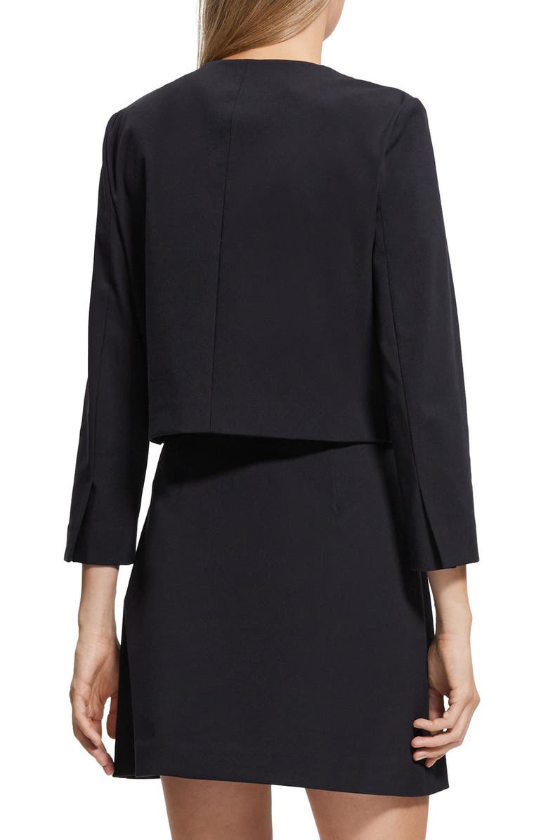 Theory Neoteric Cotton Blend Crop Jacket, Alternate, color,