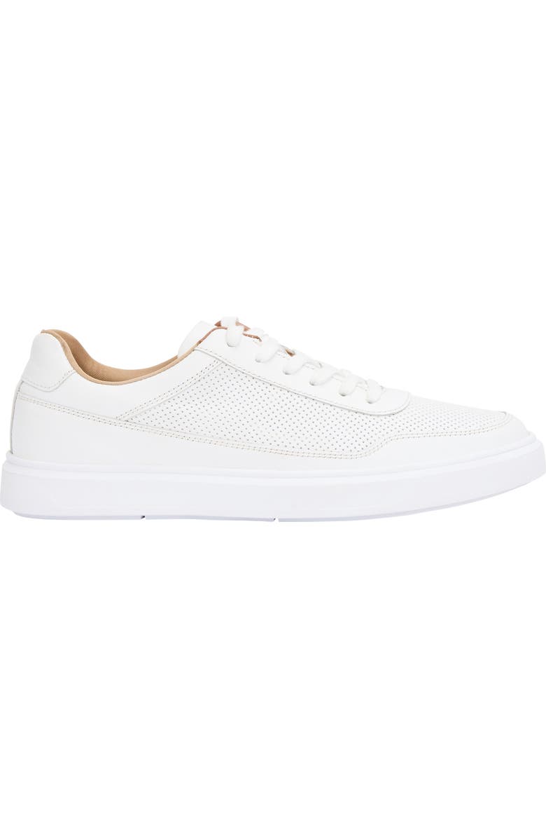 André Assous Andrew Perforated Leather Sneaker, Alternate, color, White Perf