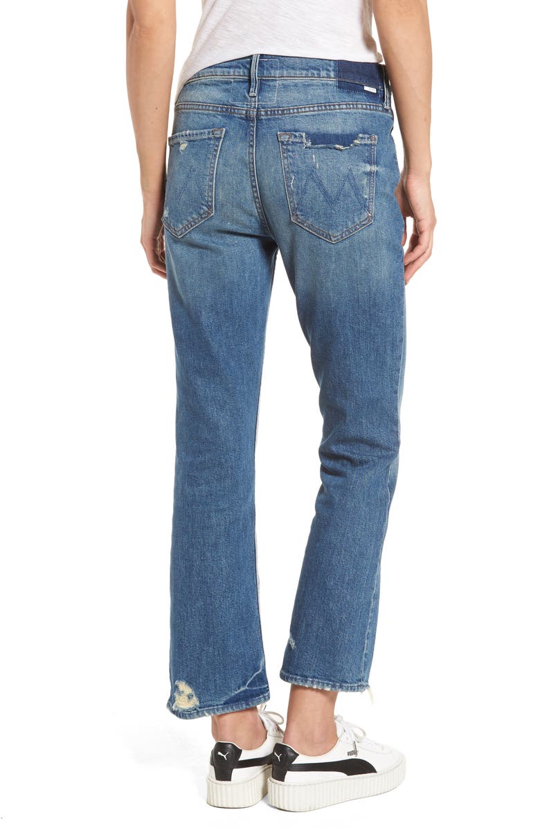 MOTHER The Dutchie Crop Straight Leg Jeans, Alternate, color,
