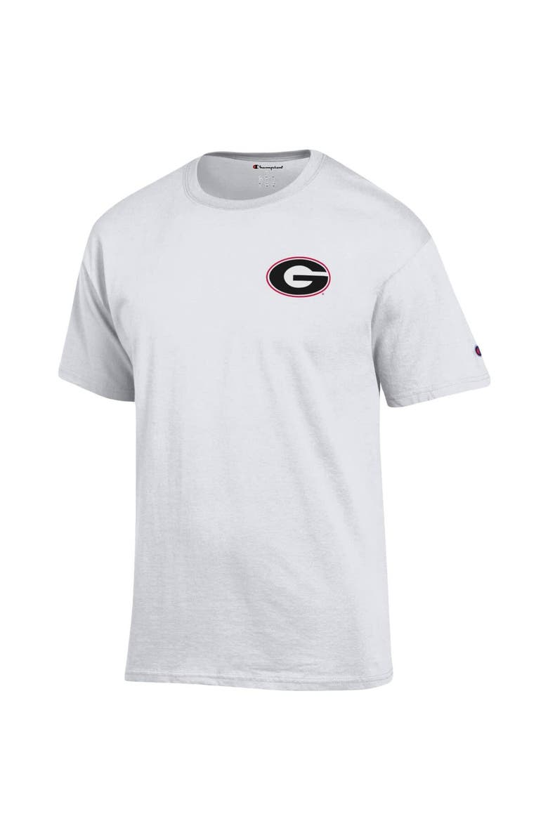 Champion Men's Champion White Georgia Bulldogs Stack 2-Hit T-Shirt, Alternate, color,