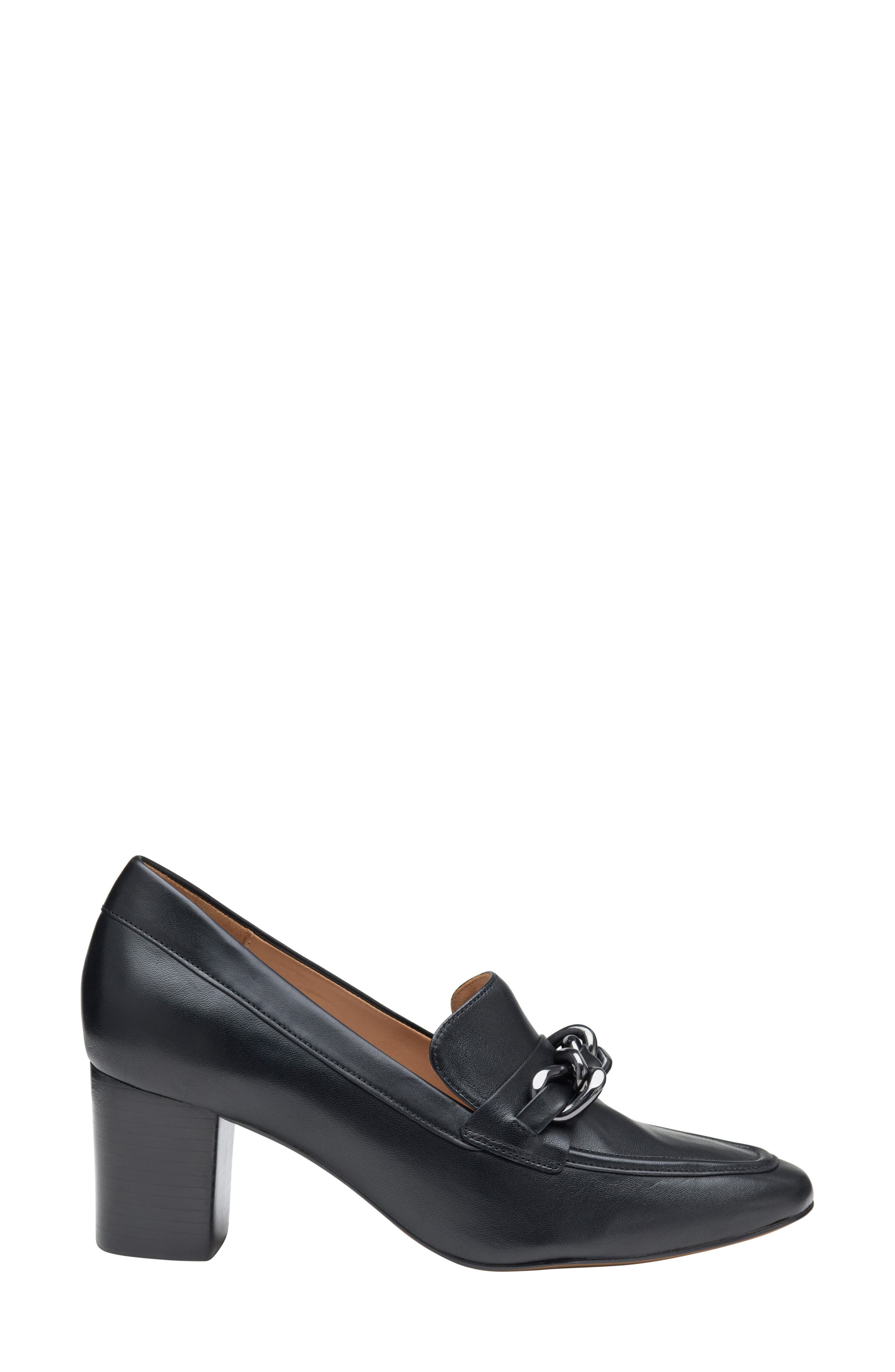 Johnston & Murphy Eleanor Chain Loafer Pump, Alternate, color, 