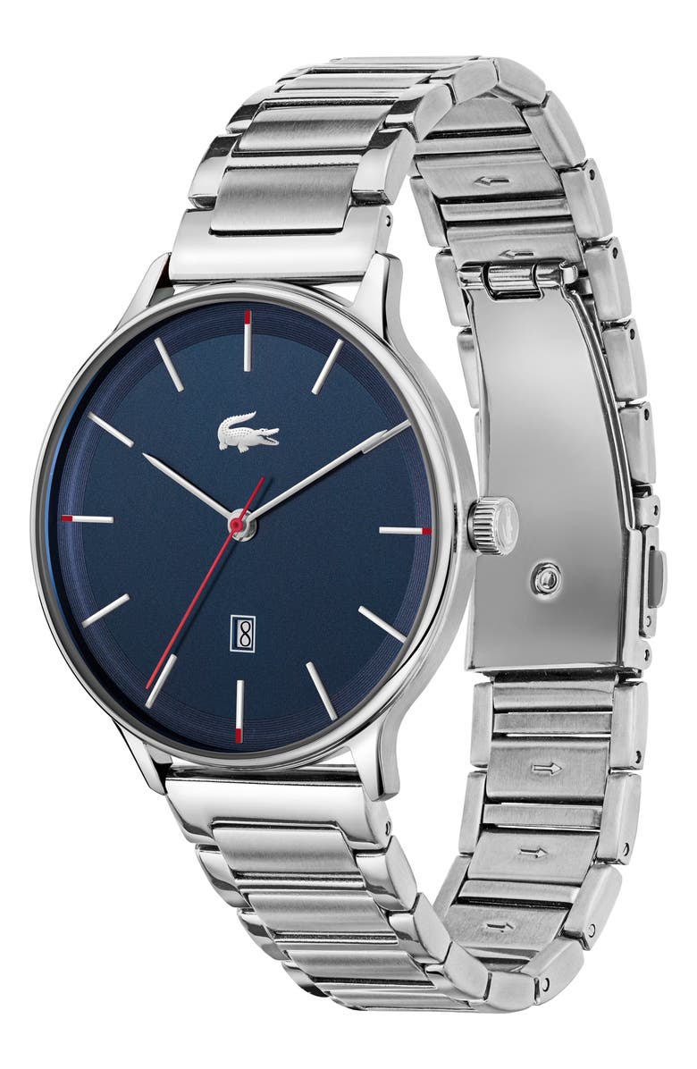 Lacoste Club Bracelet Watch, 42mm, Alternate, color, Navy