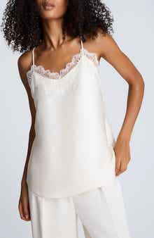 Kenneth Cole Lace Trim Satin Camisole