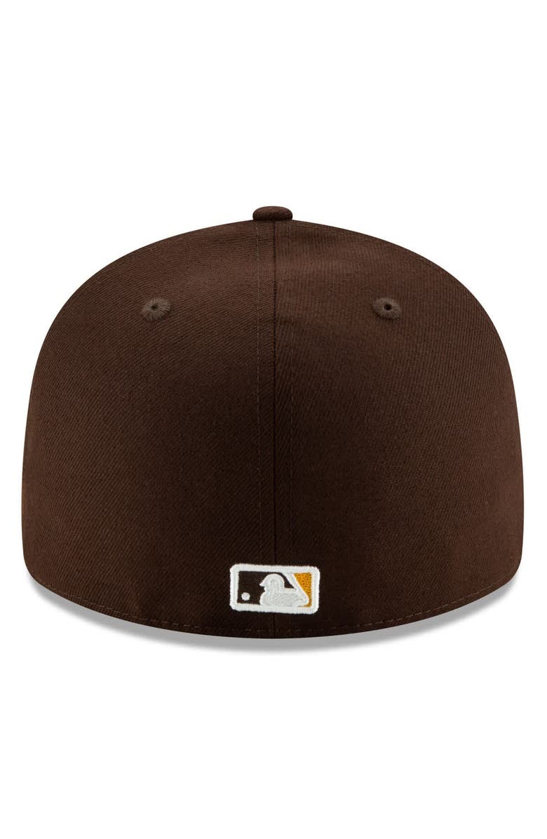 New Era Men's New Era Brown San Diego Padres 2025 MLB Postseason Side Patch Low Profile 59FIFTY Fitted Hat, Alternate, color, Brown