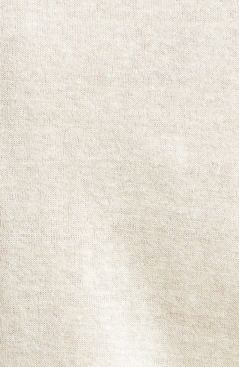 J. Mueser Flax & Cotton Crewneck Sweater, Alternate, color, Ecru