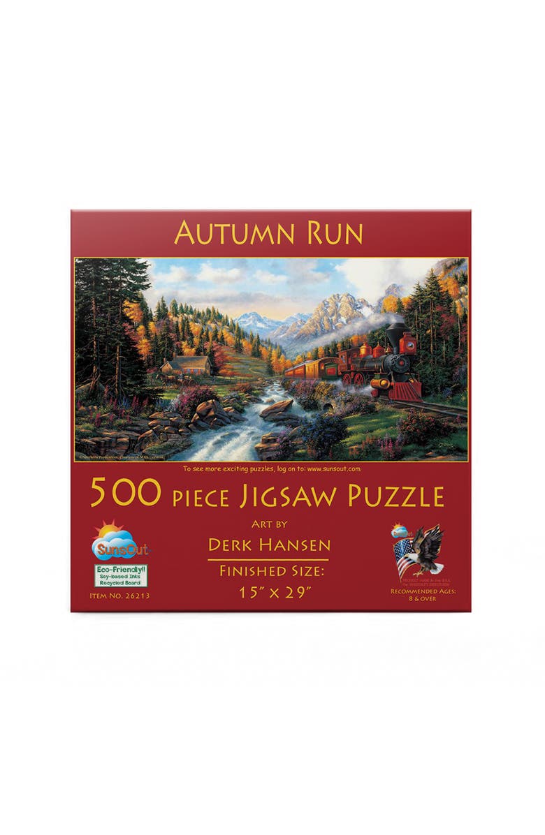 Sunsout Autumn Run 500 piece Jigsaw Puzzle for Adults, Alternate, color, Multicolor