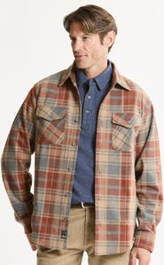 JACHS Knit Flannel Button-Up Shirt
