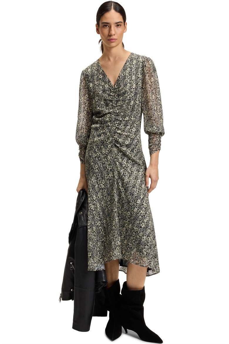 Derodeo Ruched Midi Dress, Alternate, color, OPEN MISC