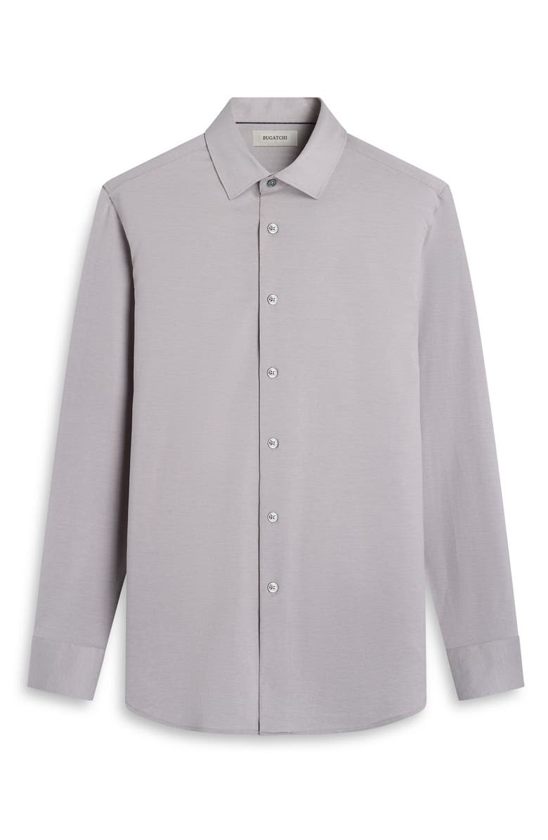 Bugatchi James OoohCotton<sup>®</sup> Button-Up Shirt, Alternate, color, Cement