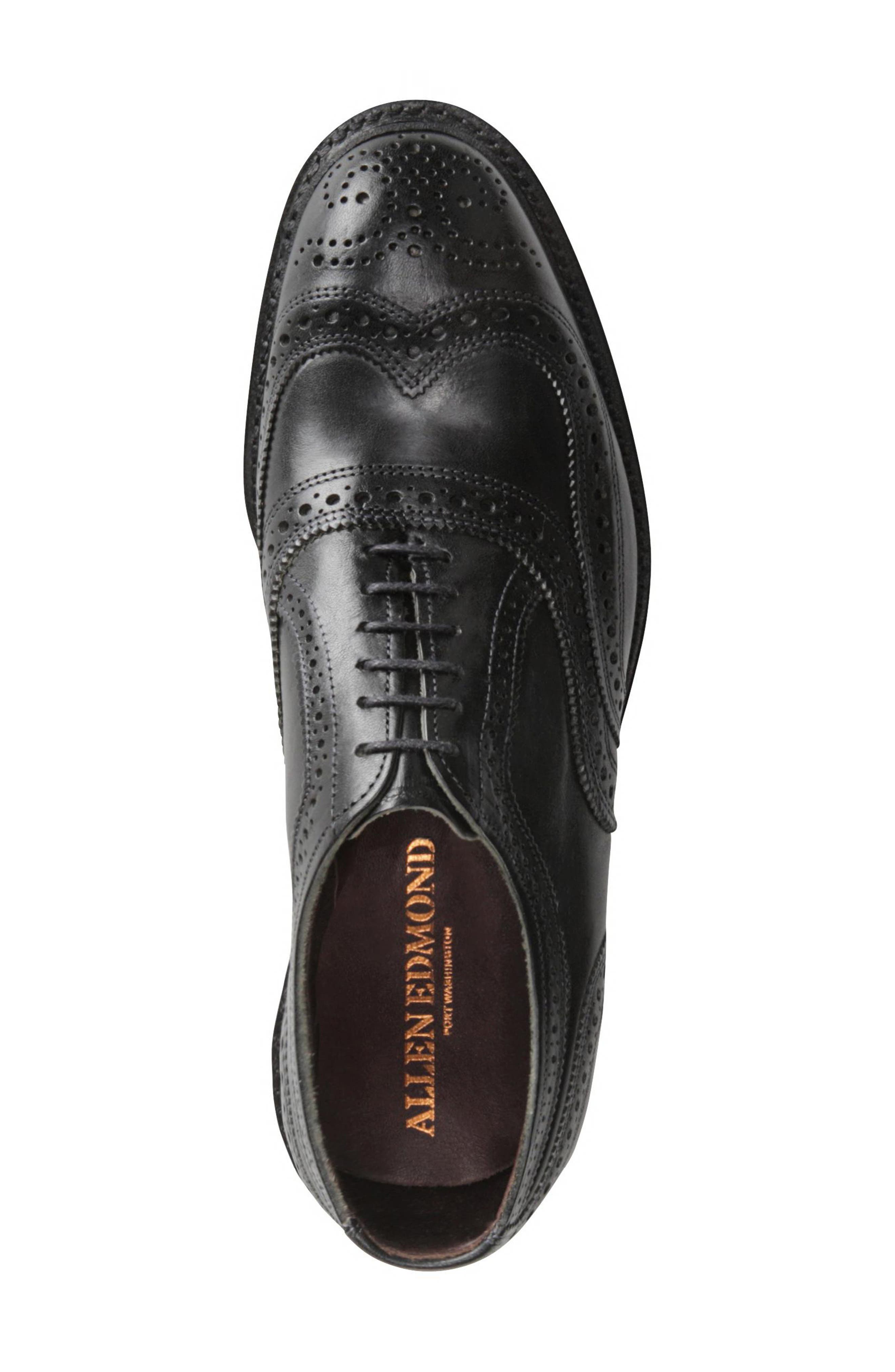 McTavish Lugged Wingtip Oxford, Alternate, color, BLACK