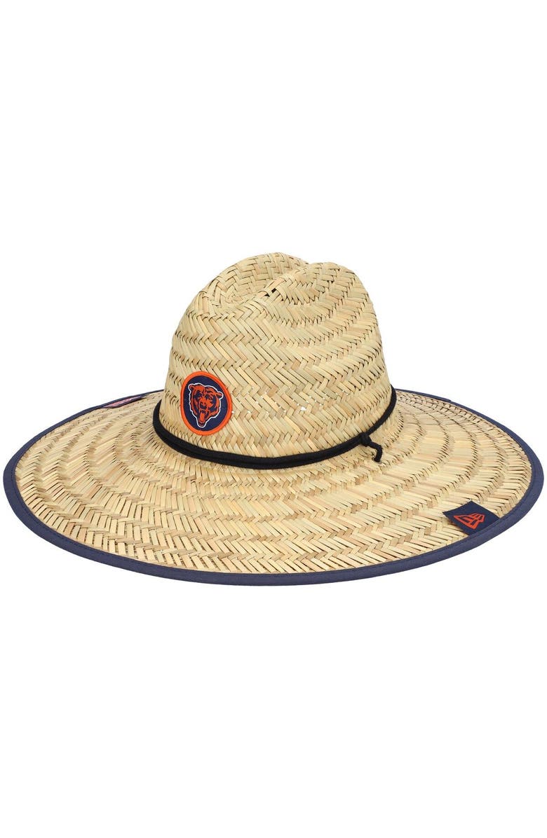 New Era Men's New Era Natural Chicago Bears NFL Training Camp Official Straw Lifeguard Hat, Main, color,