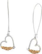 Robert Lee Morris Wire Heart Earrings