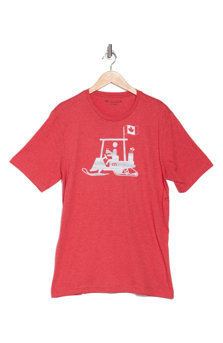 TravisMathew Entrance Fee Cotton Graphic T-Shirt, Alternate, color, Heather Red