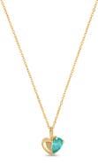 Bony Levy 14K Gold Paraiba Topaz Heart Pendant Necklace