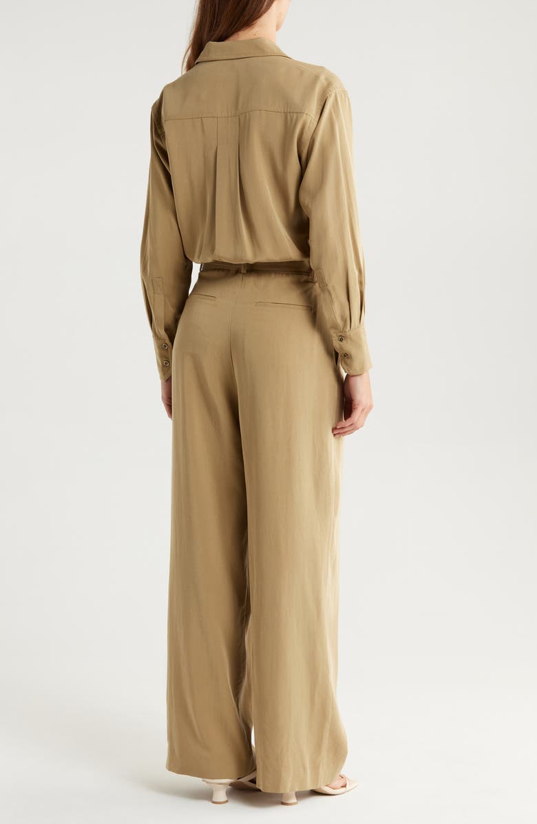 Reiss Liliana Tie Waist Wide Leg Jumpsuit, Alternate, color,