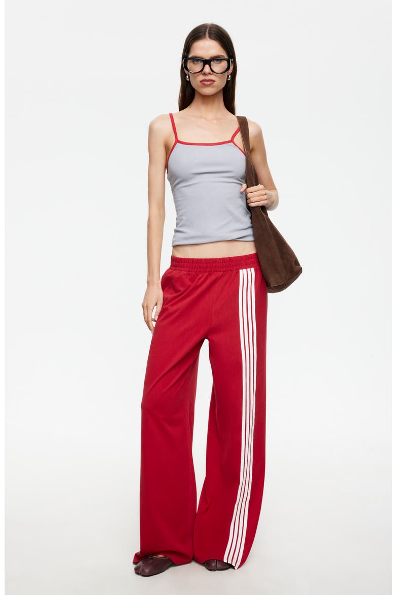 Red Eye Track Pants, Alternate, color, CRIMSON