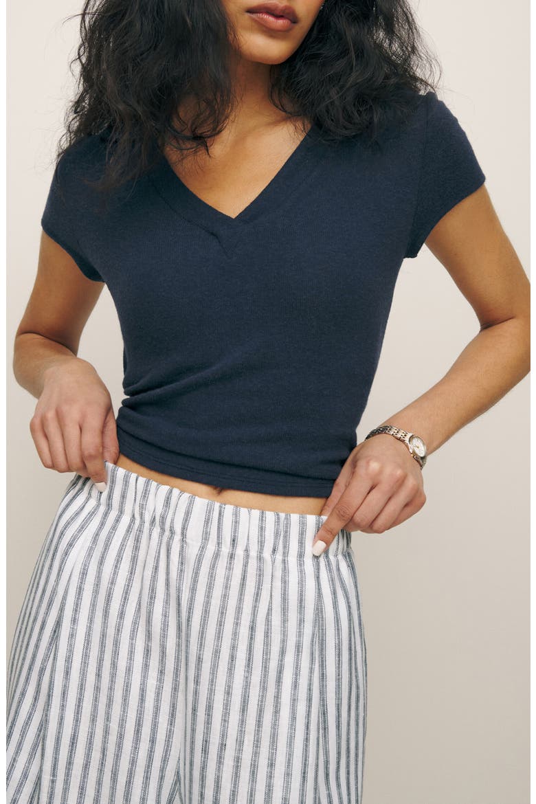 Fernando Linen Wide Leg Pants, Alternate, color, ANTIBES STRIPE