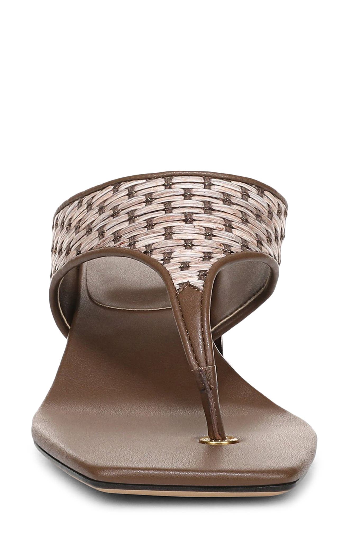 Kayla Block Heel Sandal, Alternate, color, BROWN