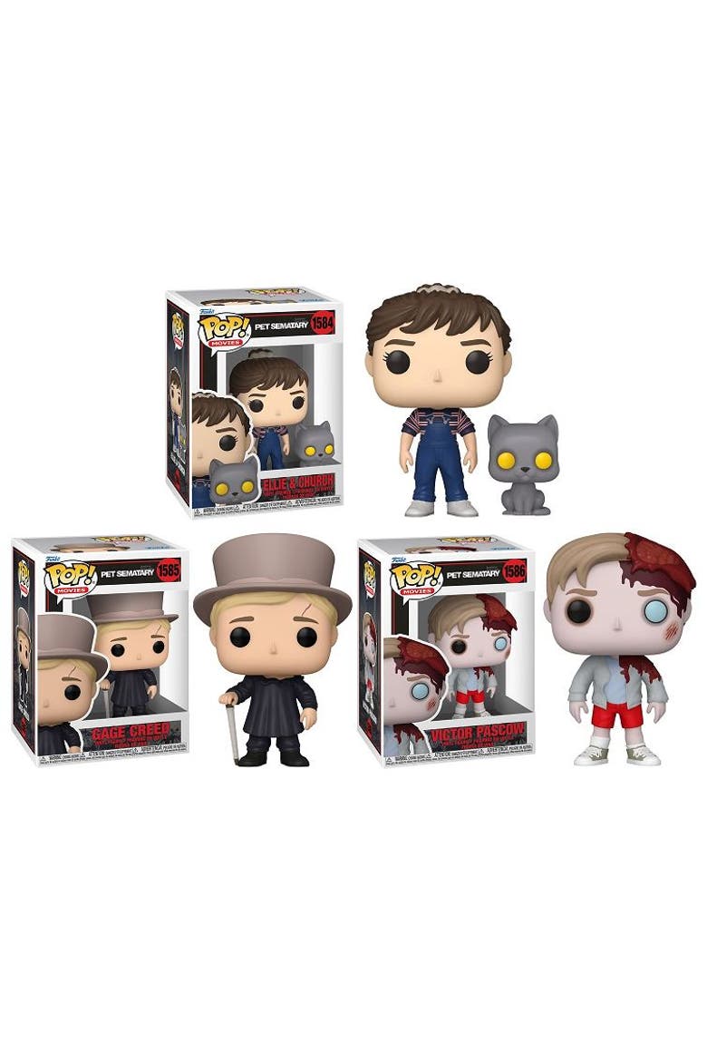 Pet Sematary Complete Set (3) Funko Pop! Movies, Main, color, None