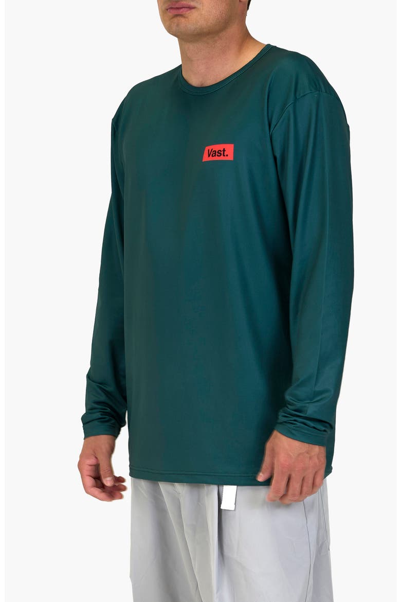 Green Waste Aqua Terra Performance Long Sleeve T-Shirt, Alternate, color, DARK GREEN