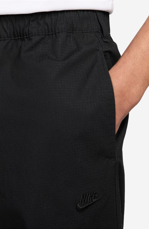 Nike Sportswear Club Stretch Cotton Ripstop Cargo Pants In Black