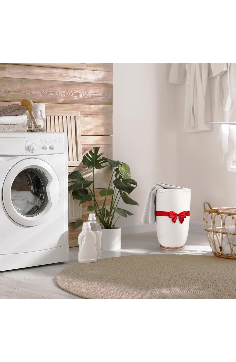 Live Fine Bucket Towel Warmer, White, Alternate, color, White