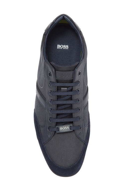 Hugo Boss Boss Saturn Low Top Sneaker In Dk Bu