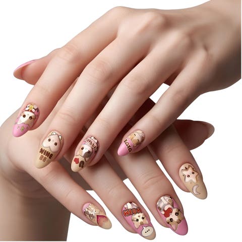 Nail Polish Strips Purrfectly Sweet Set - 16ct