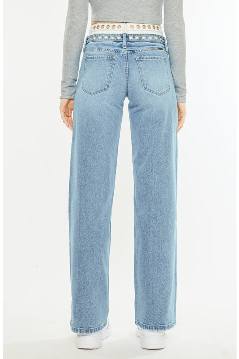 Caitlin High Rise Wide Leg Jeans, Alternate, color, Medium Wash